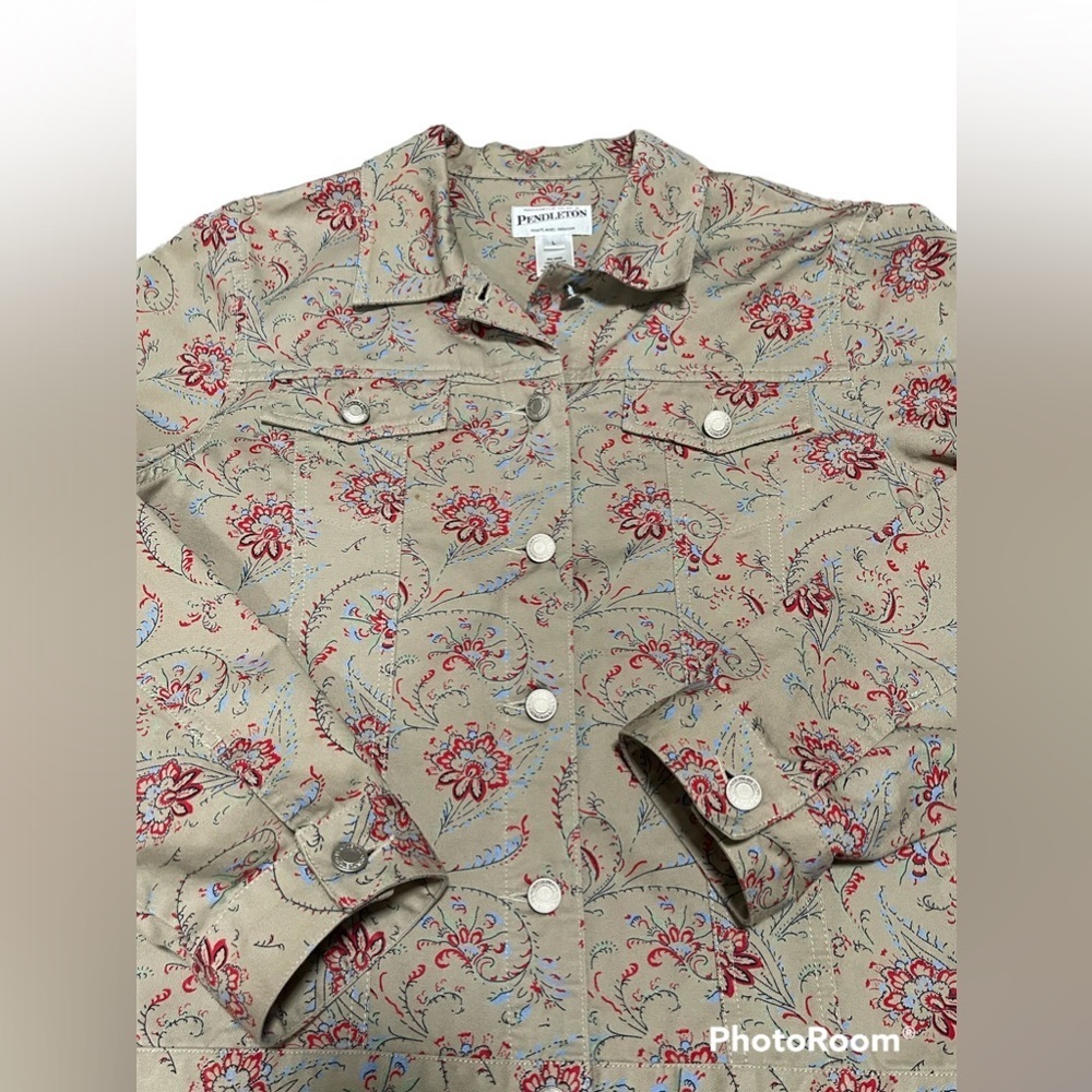 Pendleton Floral Button Jacket - Picture 2 of 6